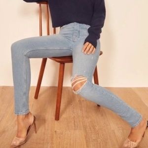 Reformation Serena High Skinny Jean Montego Wash - 30